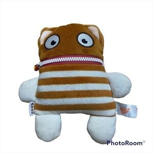 Worry Eater Zippered Mouth Plush Doll Brown Gerd Hahn Sorgenfresser